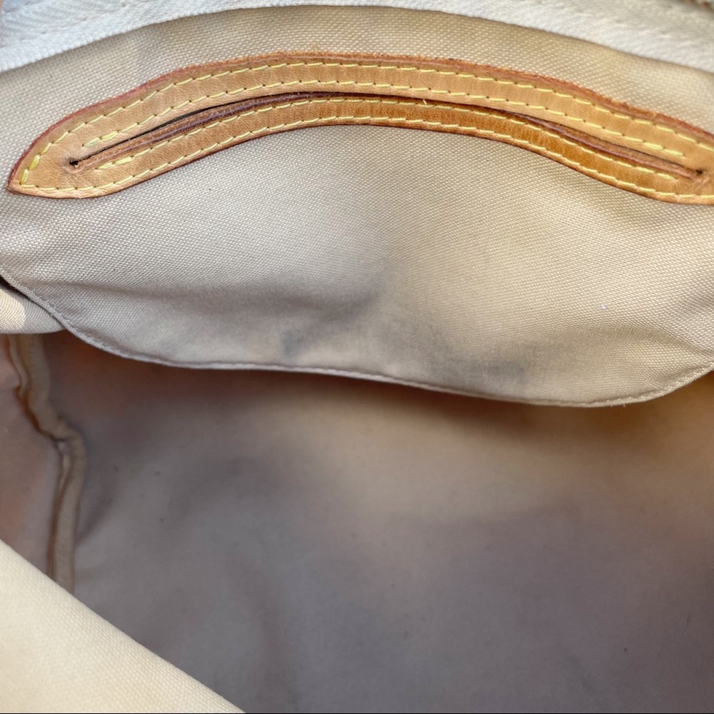 Louis Vuitton White and Brown Checkered Tote - Picture 7 of 15